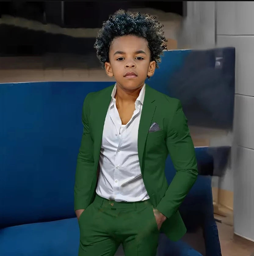 Boys Suits Suit (Jacket + Trousers) – Stylish Slim Fit