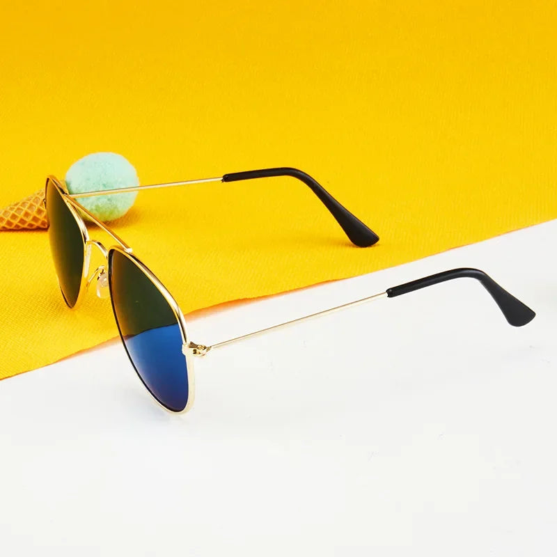 Fashion Colorful Boys & Girls Reflective Sun Glasses