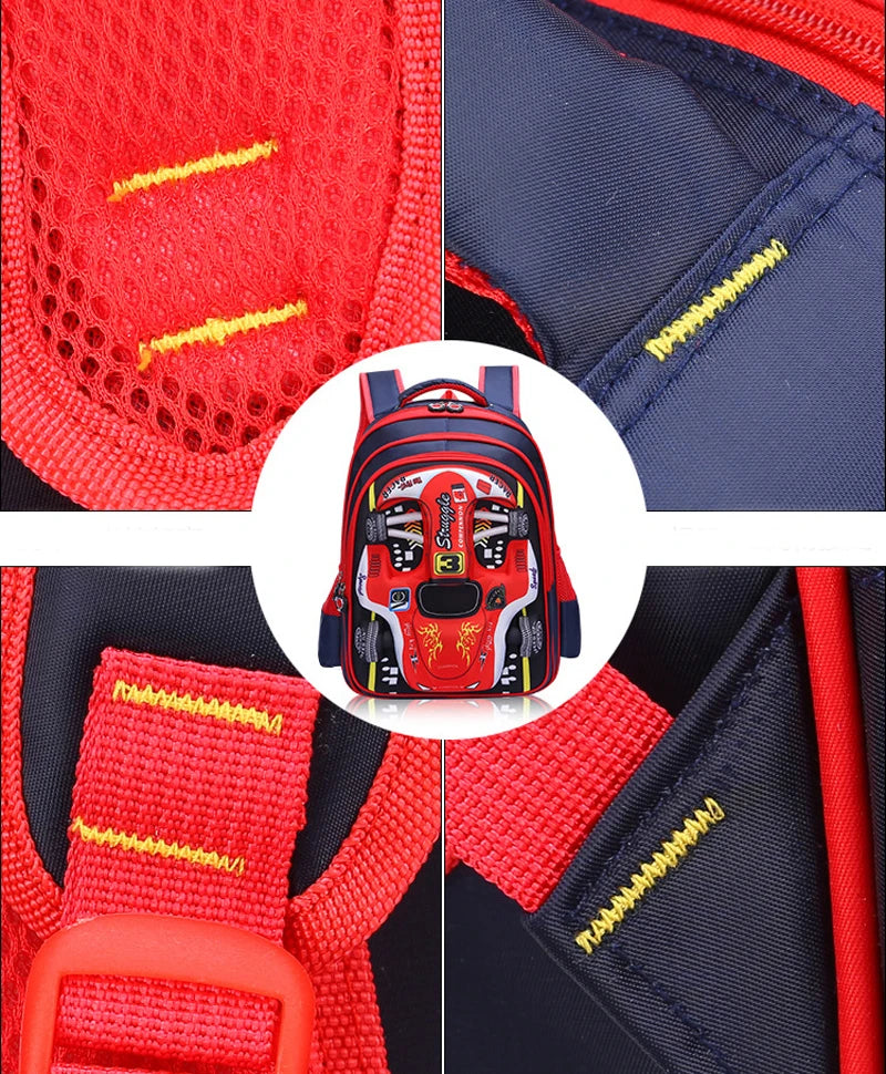 Racing 3D Kid Backpack