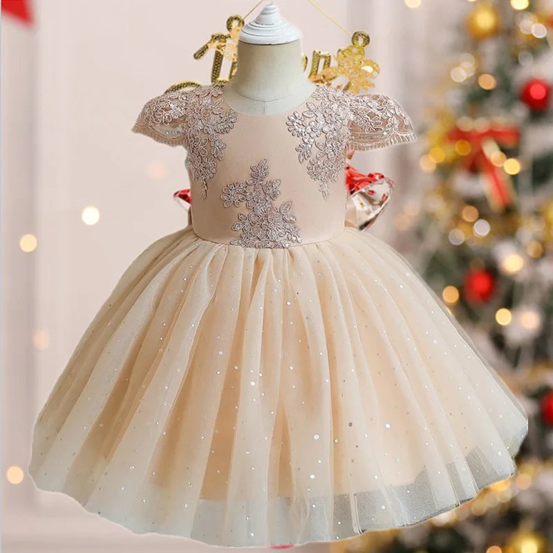 Champagne Bow Dress
