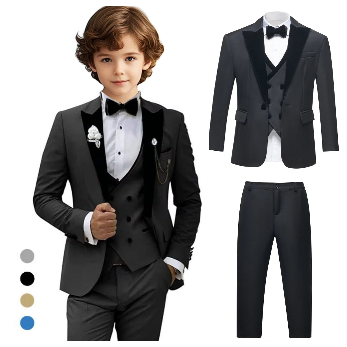 Champagne Wedding Suit Set for Boys