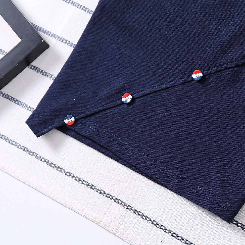 Solid color polo t-shirt