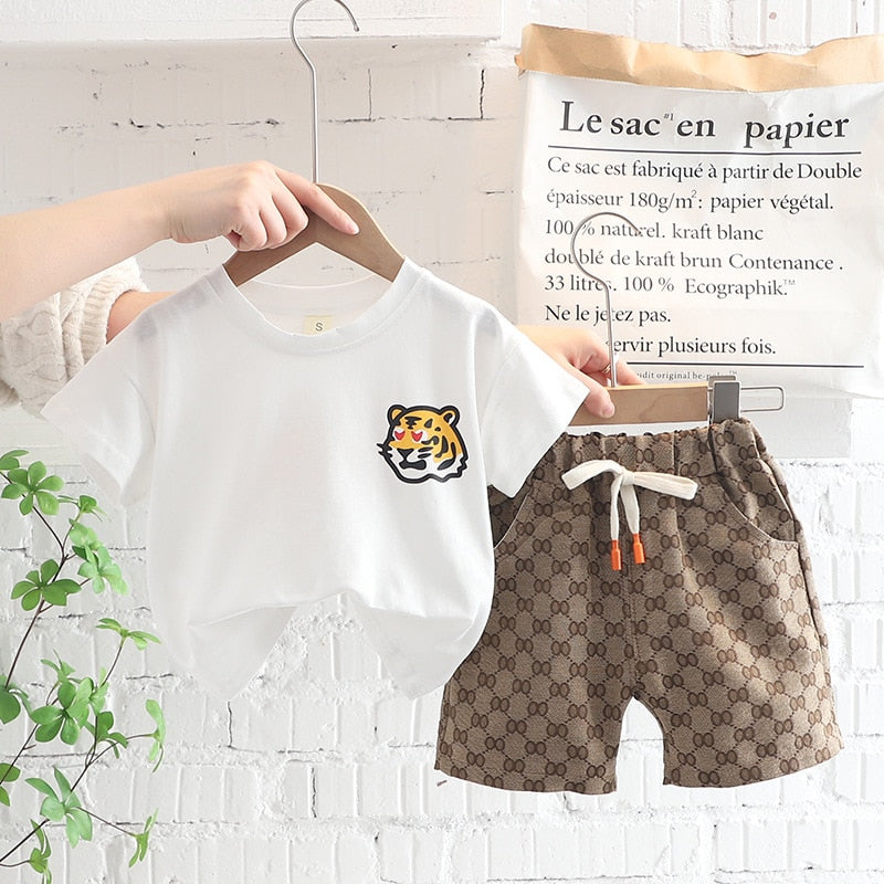 Baby J-N Tiger T-shirts 2Pcs/sets