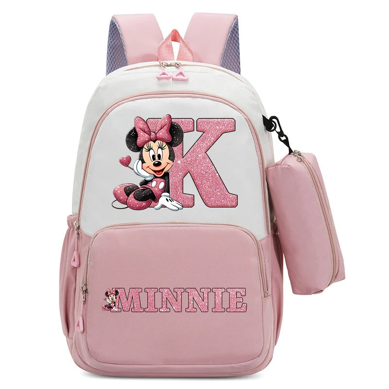 2pcs Disney Mickey Minnie Mouse Large Backpacks