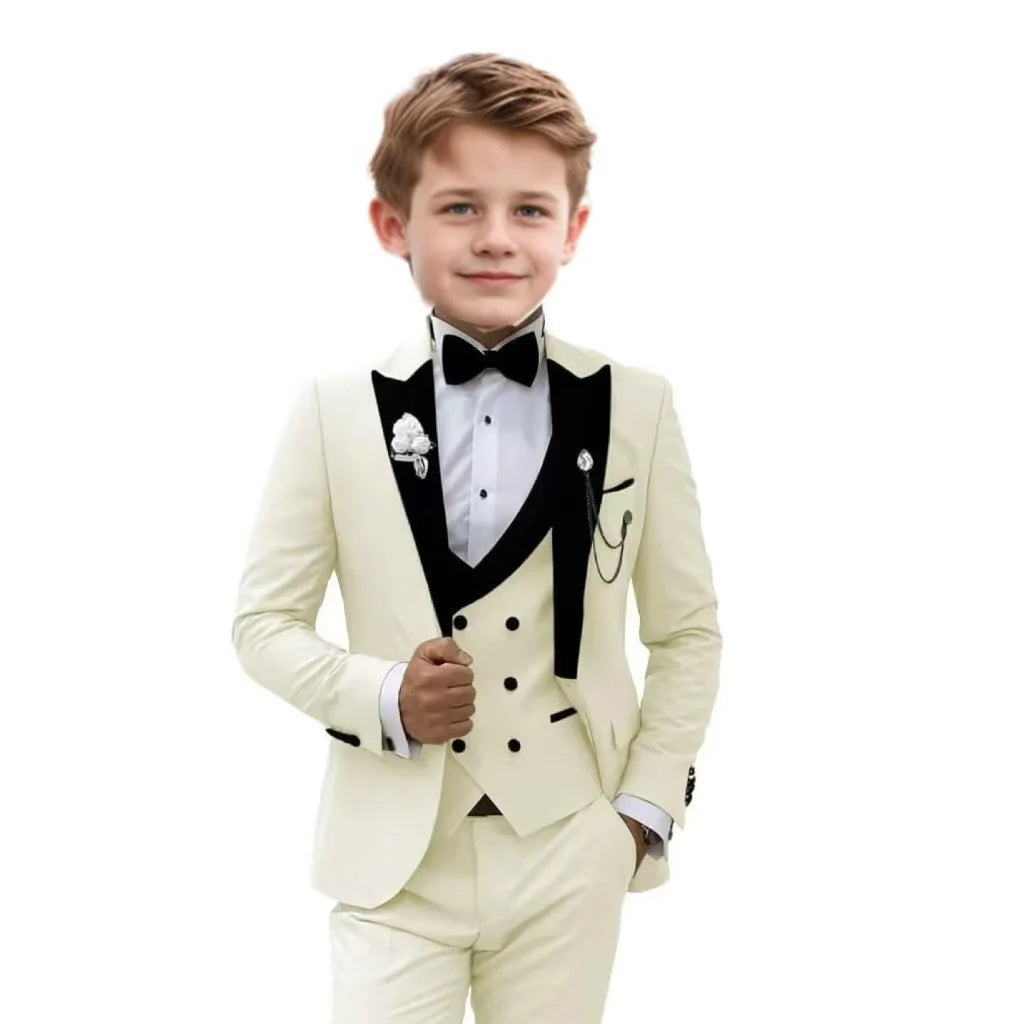 Boys Three piece Set Suit Pants And Waistcoat