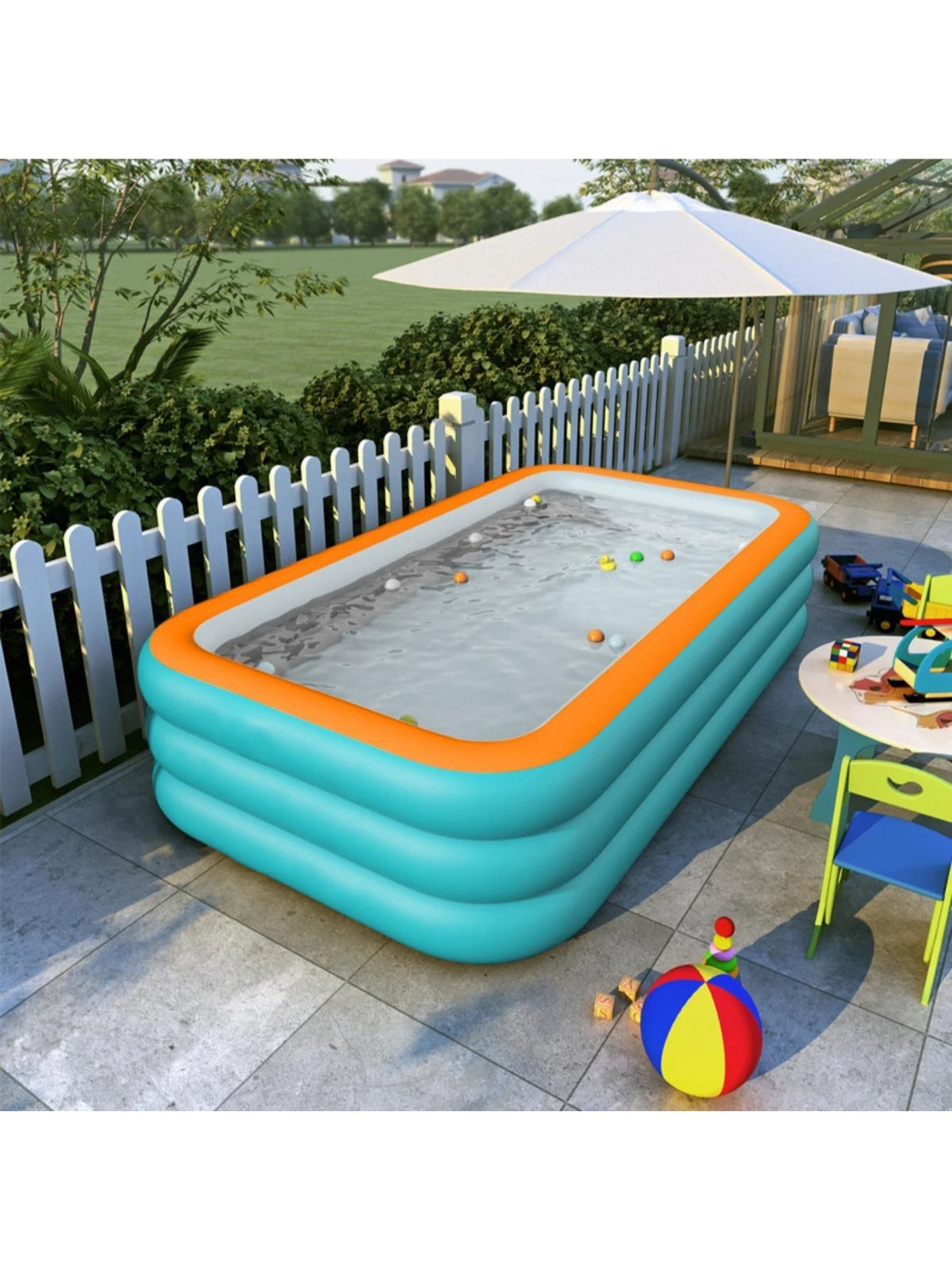 1 piece of super large family ocean giant inflatable swimming pool .