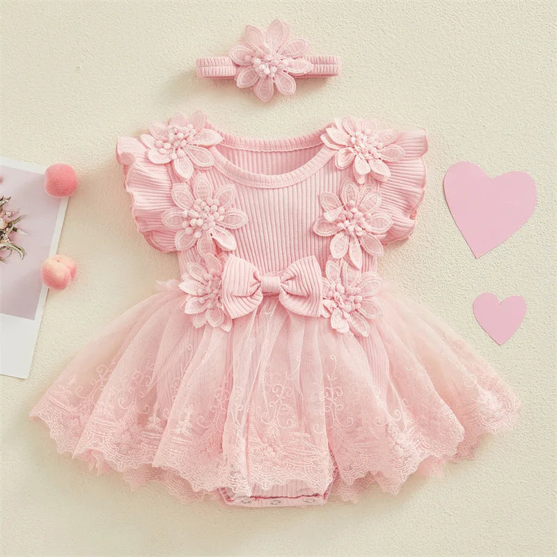 Girls Romper Princess  Dress