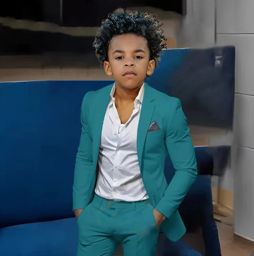 Boys Suits Suit (Jacket + Trousers) – Stylish Slim Fit