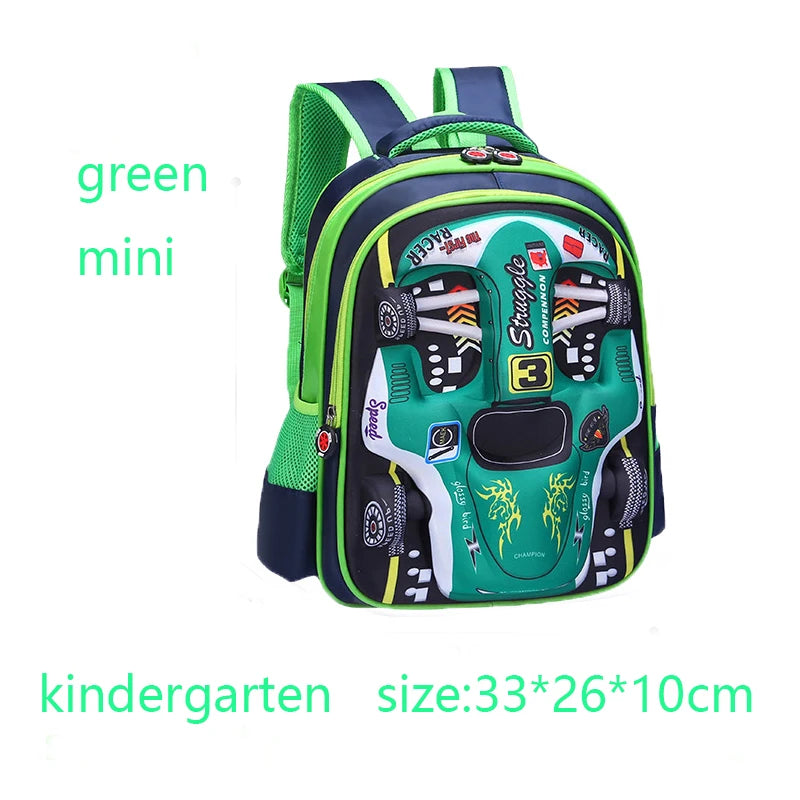 Racing 3D Kid Backpack