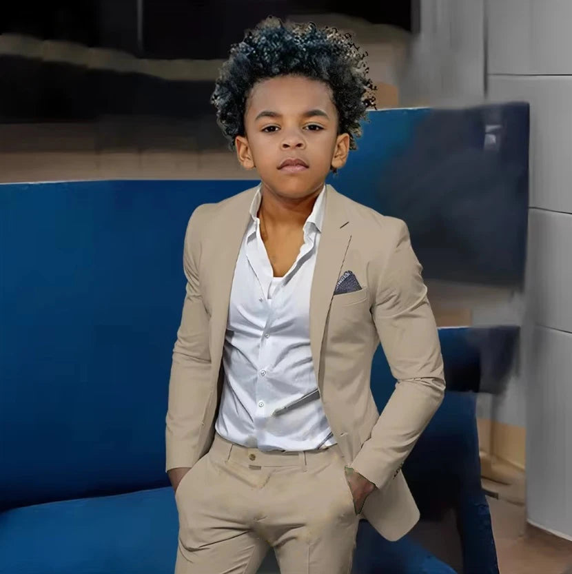 Boys Suits Suit (Jacket + Trousers) – Stylish Slim Fit