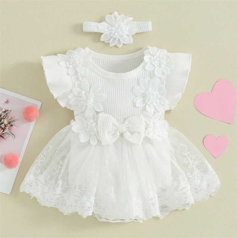 Girls Romper Princess  Dress