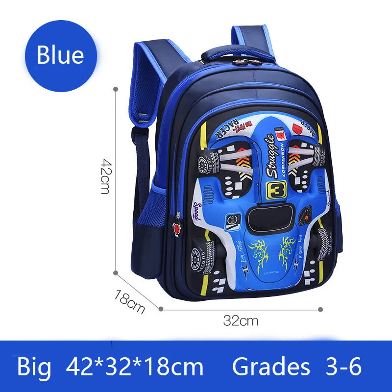 Racing 3D Kid Backpack