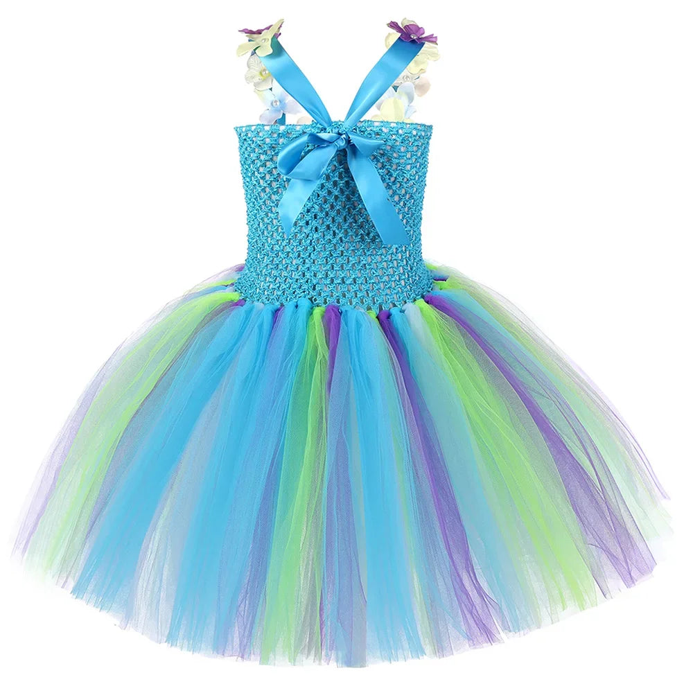 Flowers Fairy Costume for Girls Halloween and Birthday Party