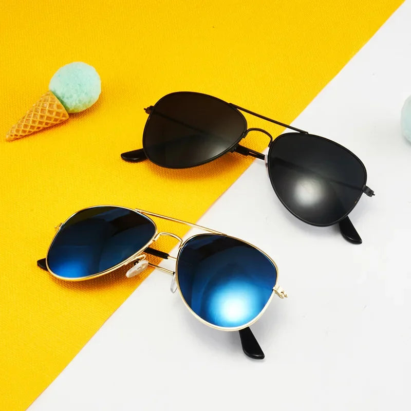 Fashion Colorful Boys & Girls Reflective Sun Glasses