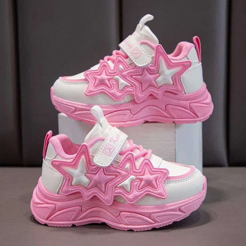 Stars Girls Sports Running Sneakers