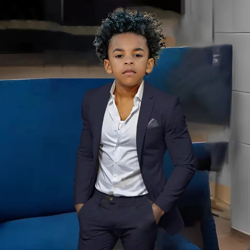 Boys Suits Suit (Jacket + Trousers) – Stylish Slim Fit