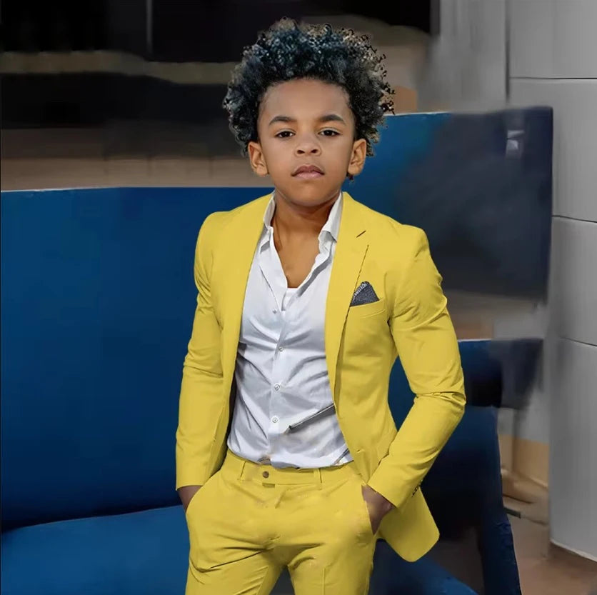 Boys Suits Suit (Jacket + Trousers) – Stylish Slim Fit