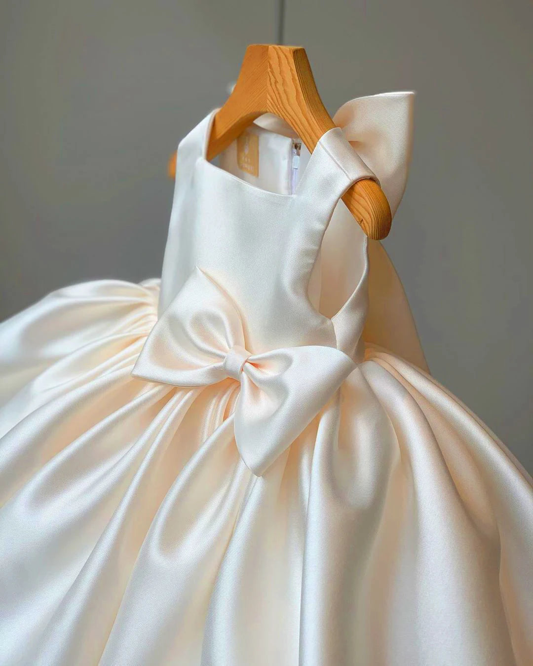 Big Bow Baby Girls Party Dress For  Christmas