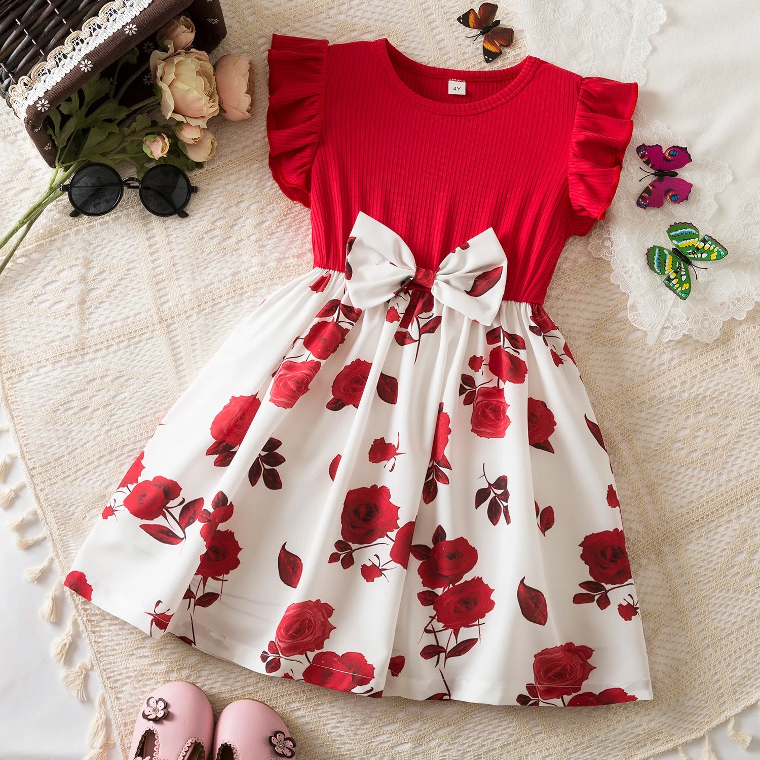 Ruffles Sleeveless Elegant Princess Dress