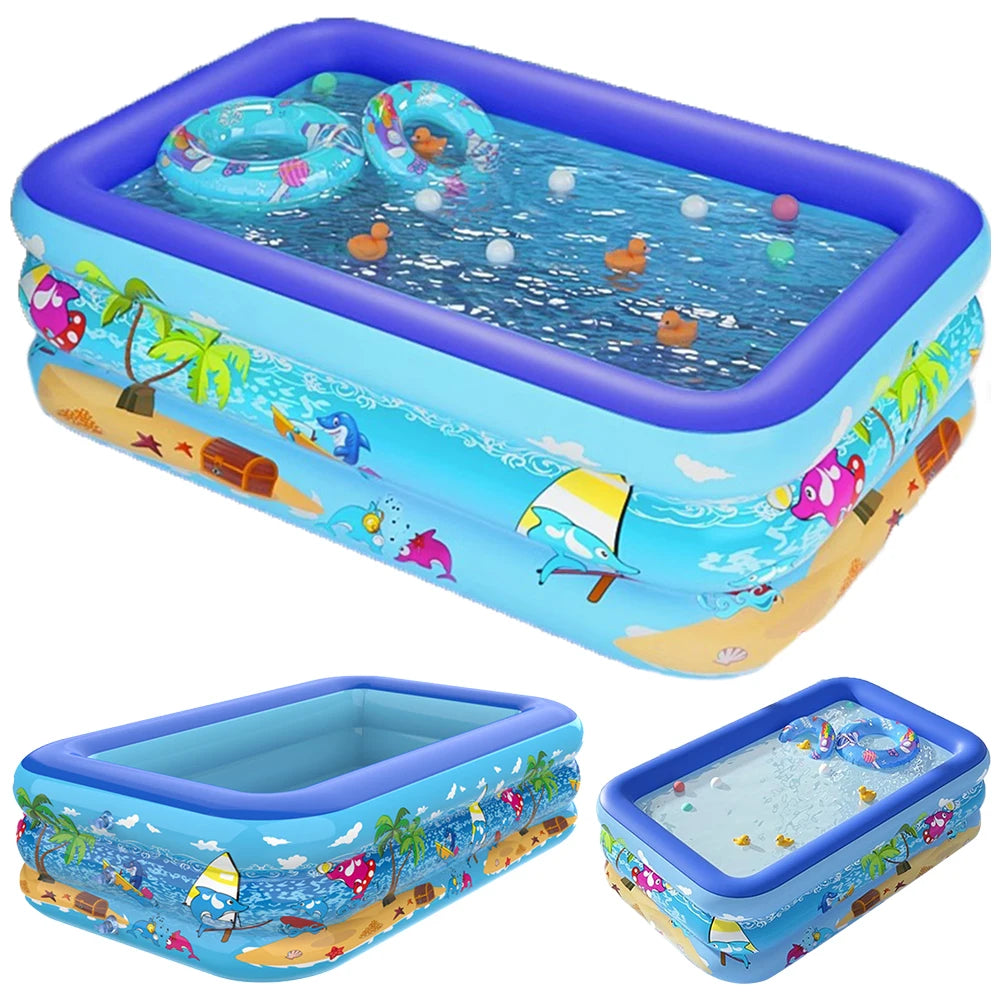 Inflatable Swimming Pool PVC Framed Swimming Pool for Toddler Kids