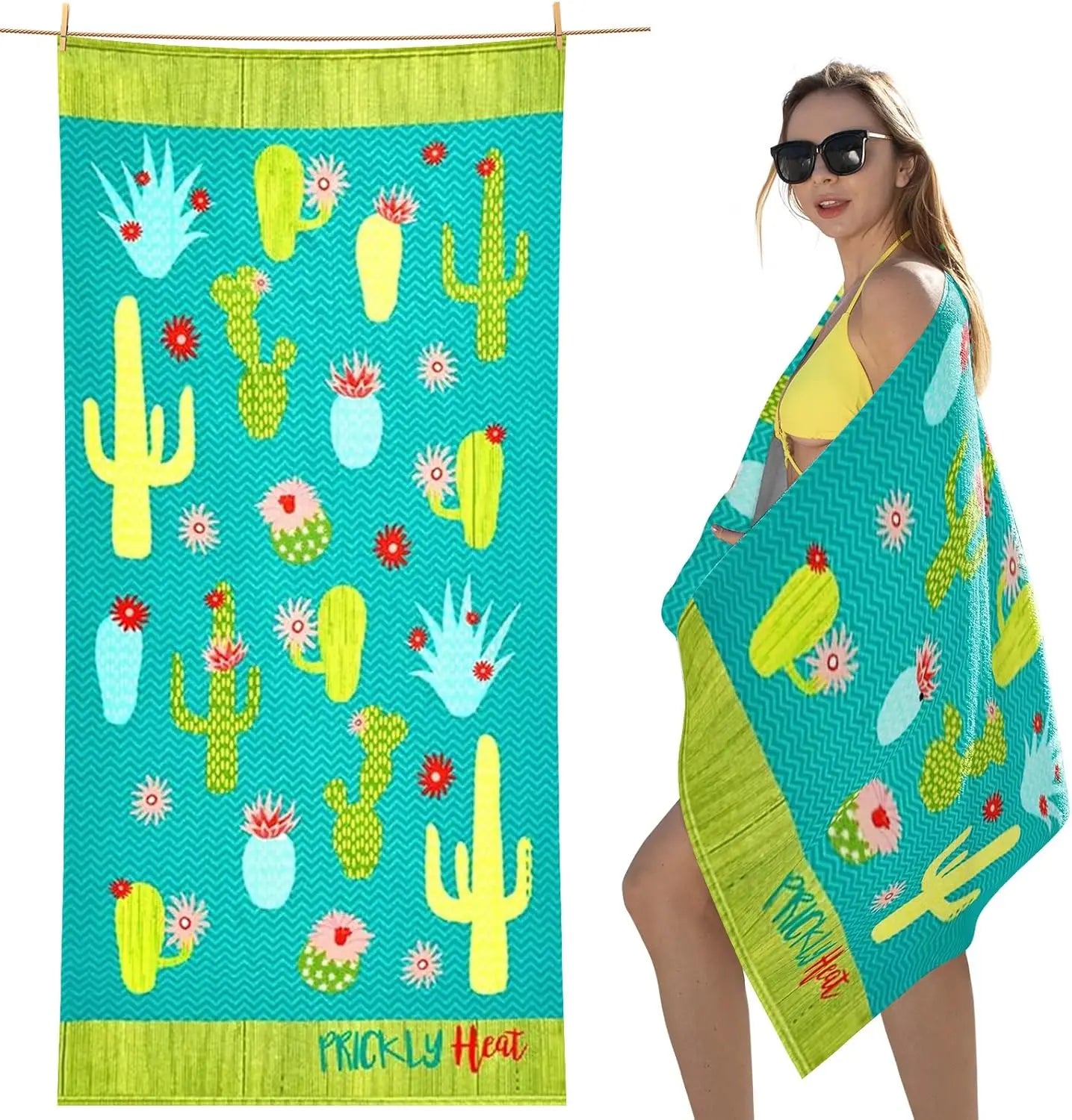 Sand Resistant Beach Towel -Quick Dry Microfiber Beach Towel