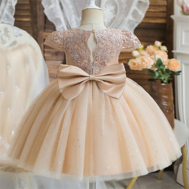 Champagne Bow Dress