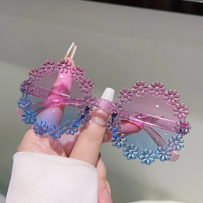 Flower Shaped Sunglasses for Girls