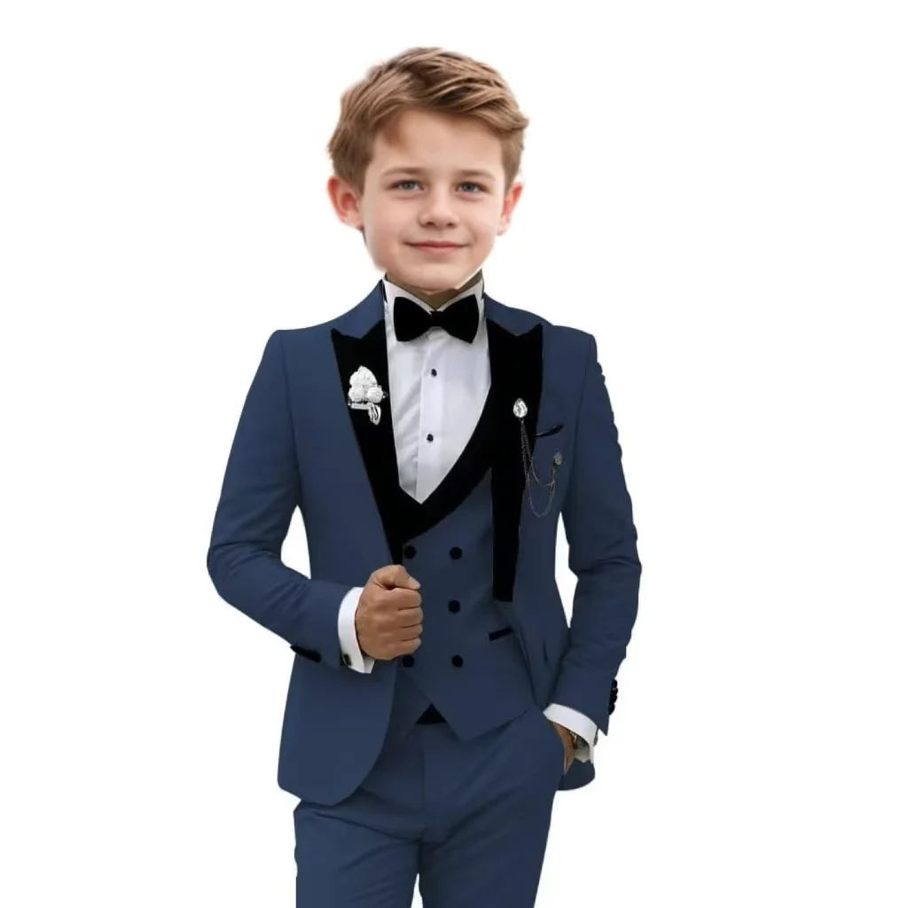 Boys Three piece Set Suit Pants And Waistcoat