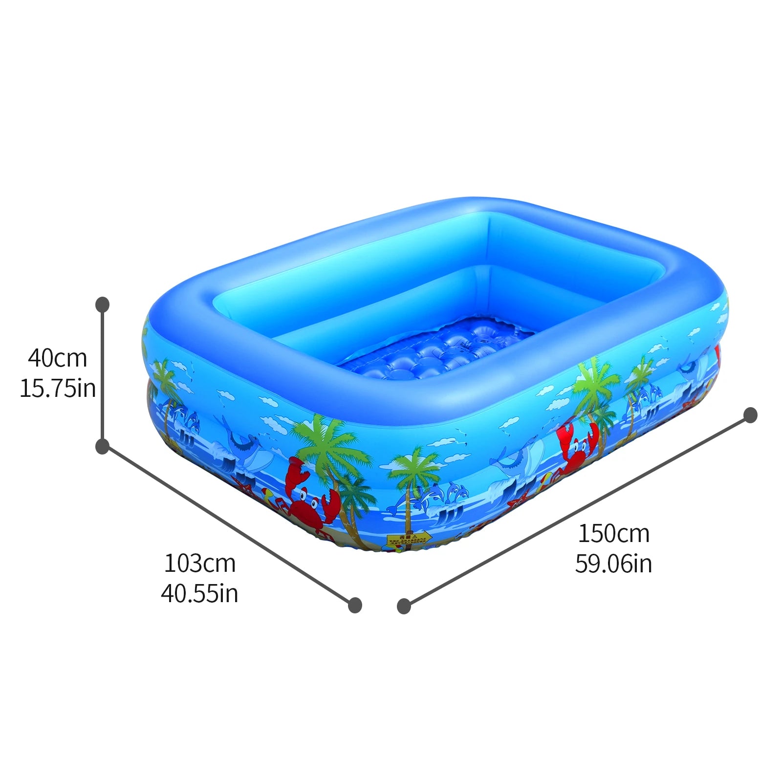 Inflatable Ball Pit Pool for Kids, Toddlers, Adults, Blow Up PVC Swimming Pool