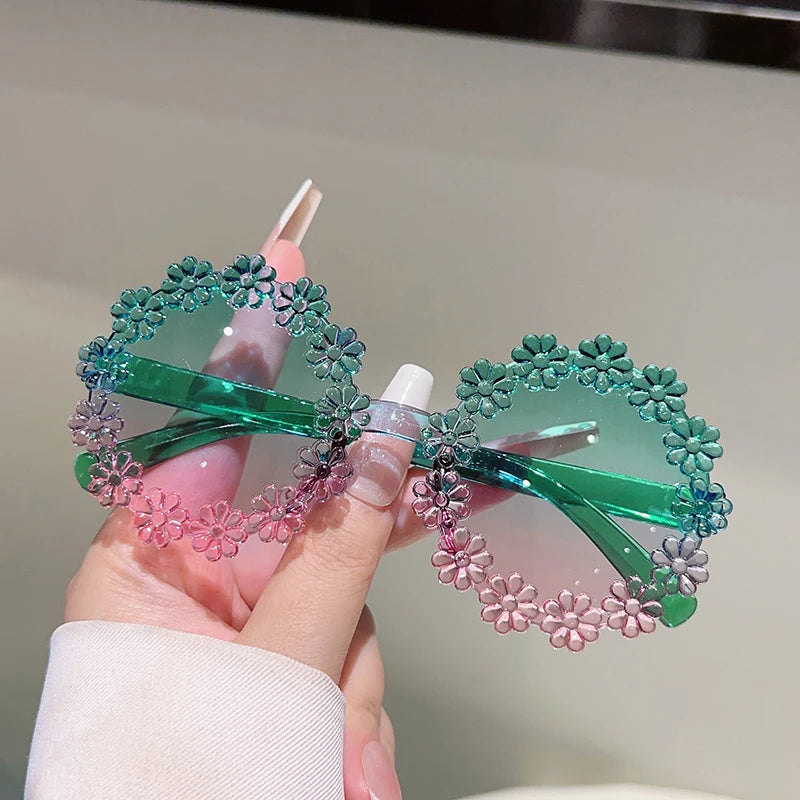 Flower Shaped Sunglasses for Girls