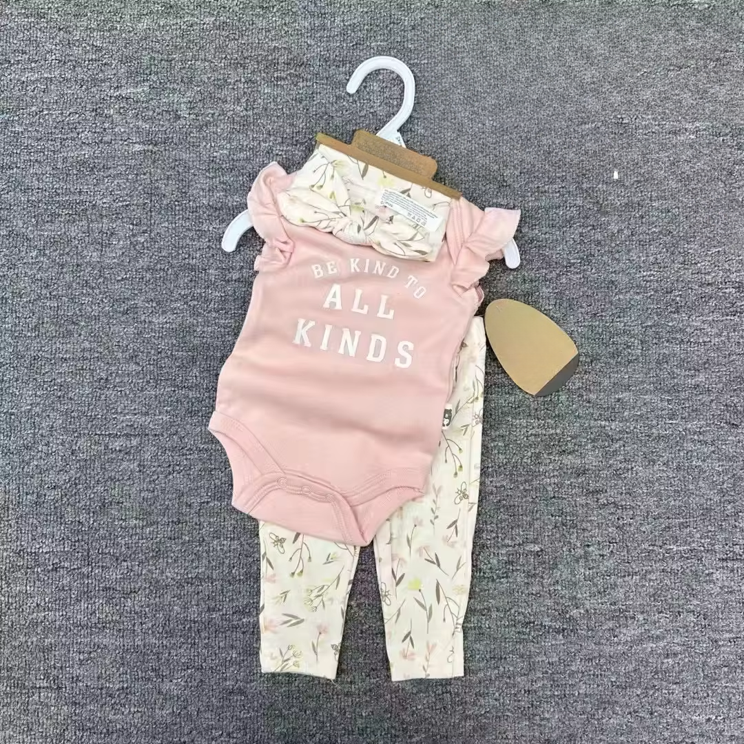 Be Kind To All Kinds Girls Romper 3 Piece Set