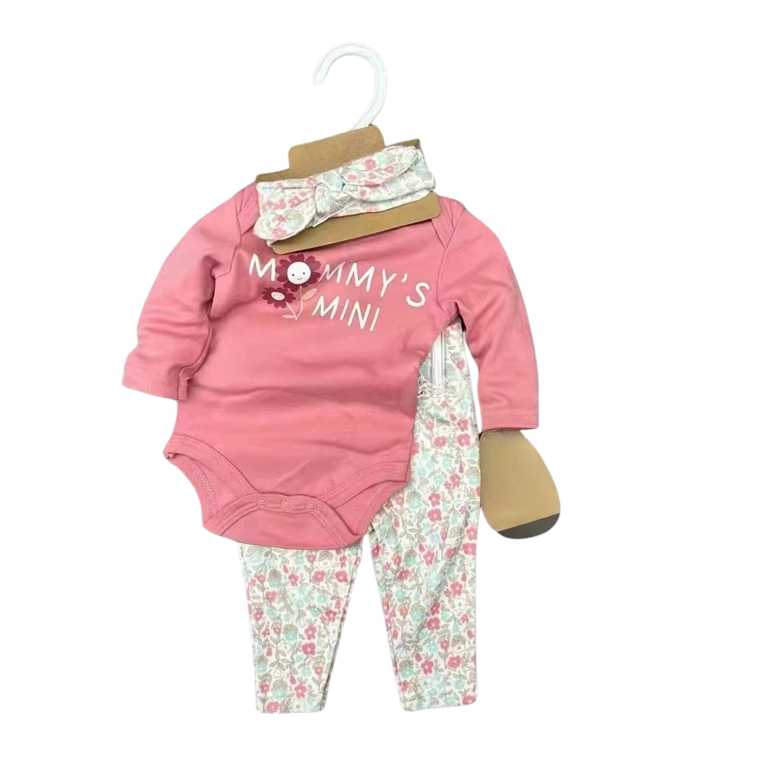 Mommy&#39;s Mini Girls Romper 3 Piece Set