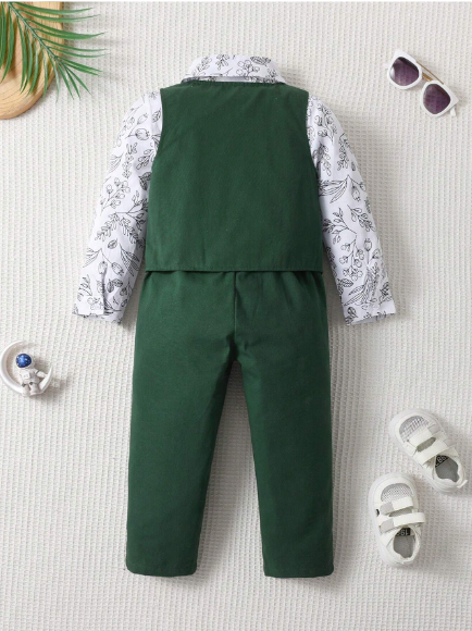 3Pcs Fashionable Long Sleeve Suit