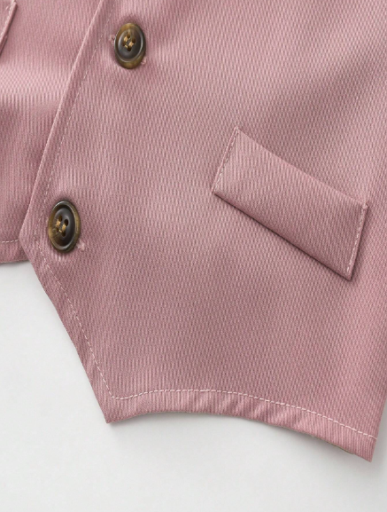 Solid Color 3Pcs Suit