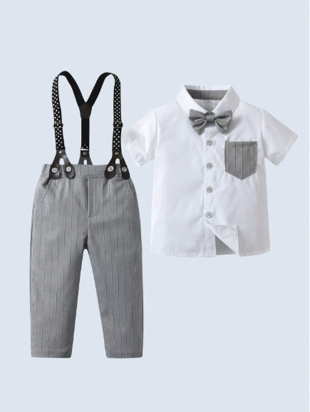 Bowtie Suspender Set
