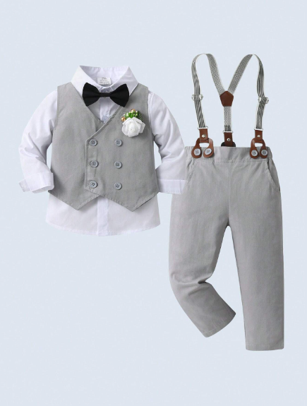 3Pcs Fashionable Long Sleeve Suit