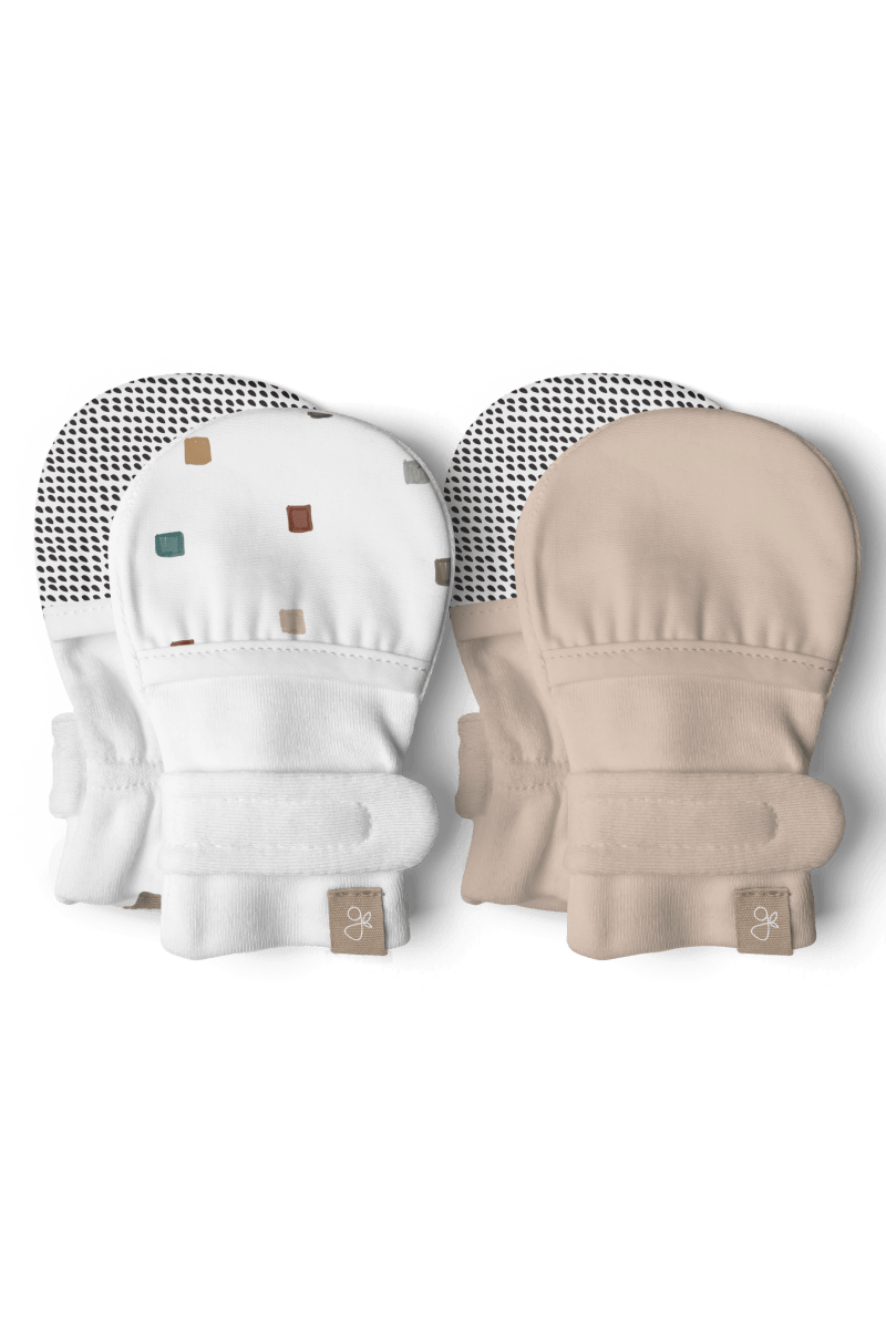 STAY ON 2-PACK MITTS | CITY BLOCKS + SANDSTONE