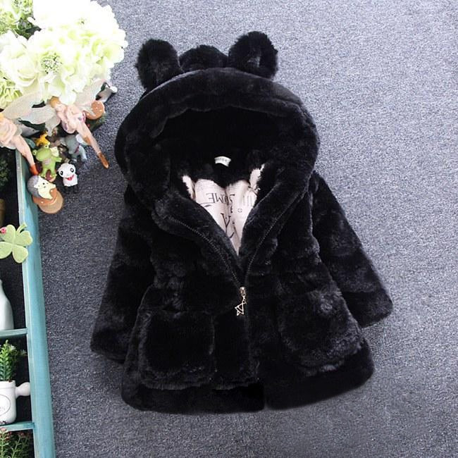 Faux Fur Fleece Coat