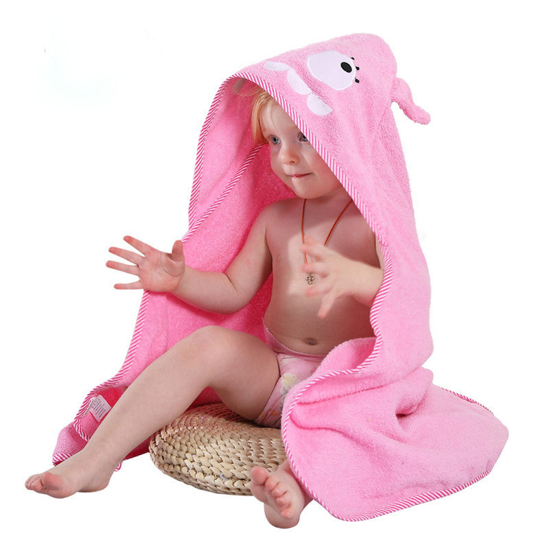 100% Cotton  Animal Hooded Bath Towel