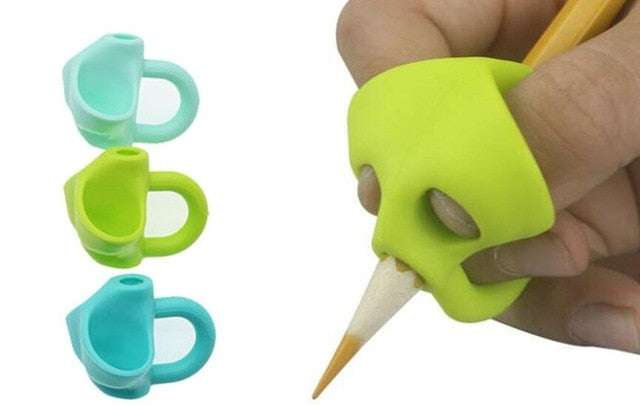 Two-Finger Pen Holder Silicone Baby Learning Writing Tool