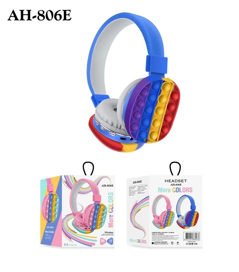 AH-806E Head-Mounted  Rainbow Bluetooth Stereo Headset