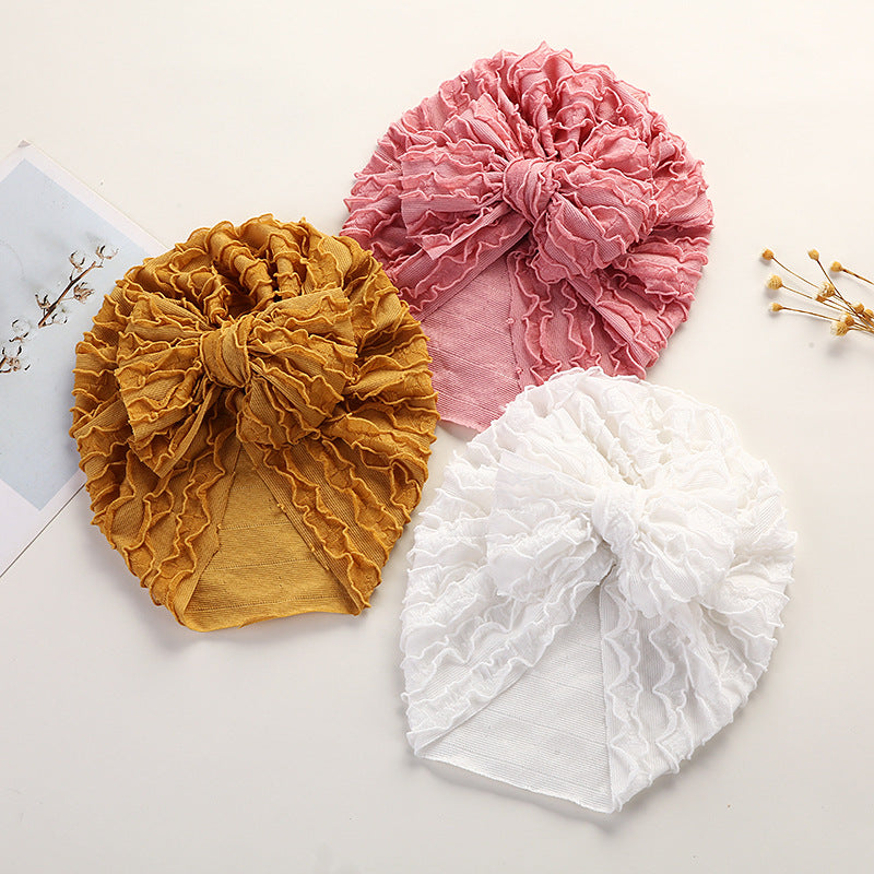 Louver  High Elastic Brimless Bow Head Cap