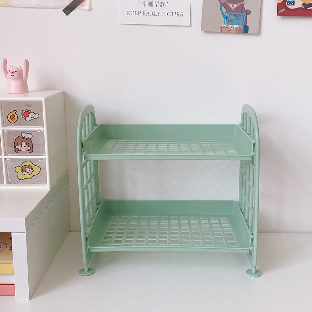 Double-Layer Folding Storage Rack