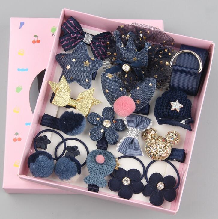 18 Pcs Children Cute Hair Accessories Set
