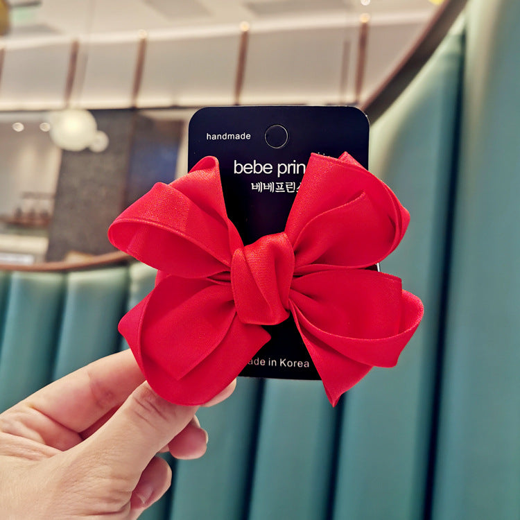 Korean Cotton  Top Clip Bow Hairpin