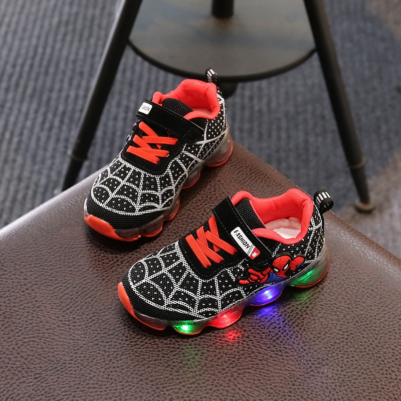 Lil Cutiez Spiderman Luminous Sneakers