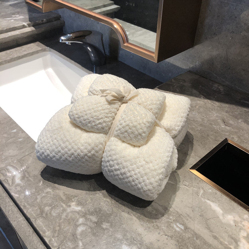 Grid Absorbent Combination Set Towel