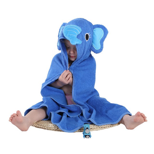 100% Cotton  Animal Hooded Bath Towel