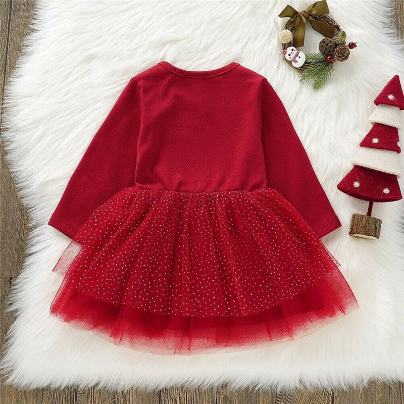 DeerClothes Long Sleeve Lace Tutu Tulle Princess Dress