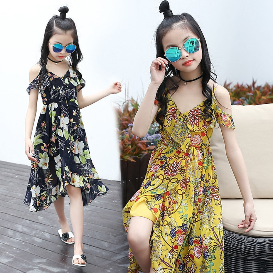 Bohemia Style  Sleeveless Floral Dress
